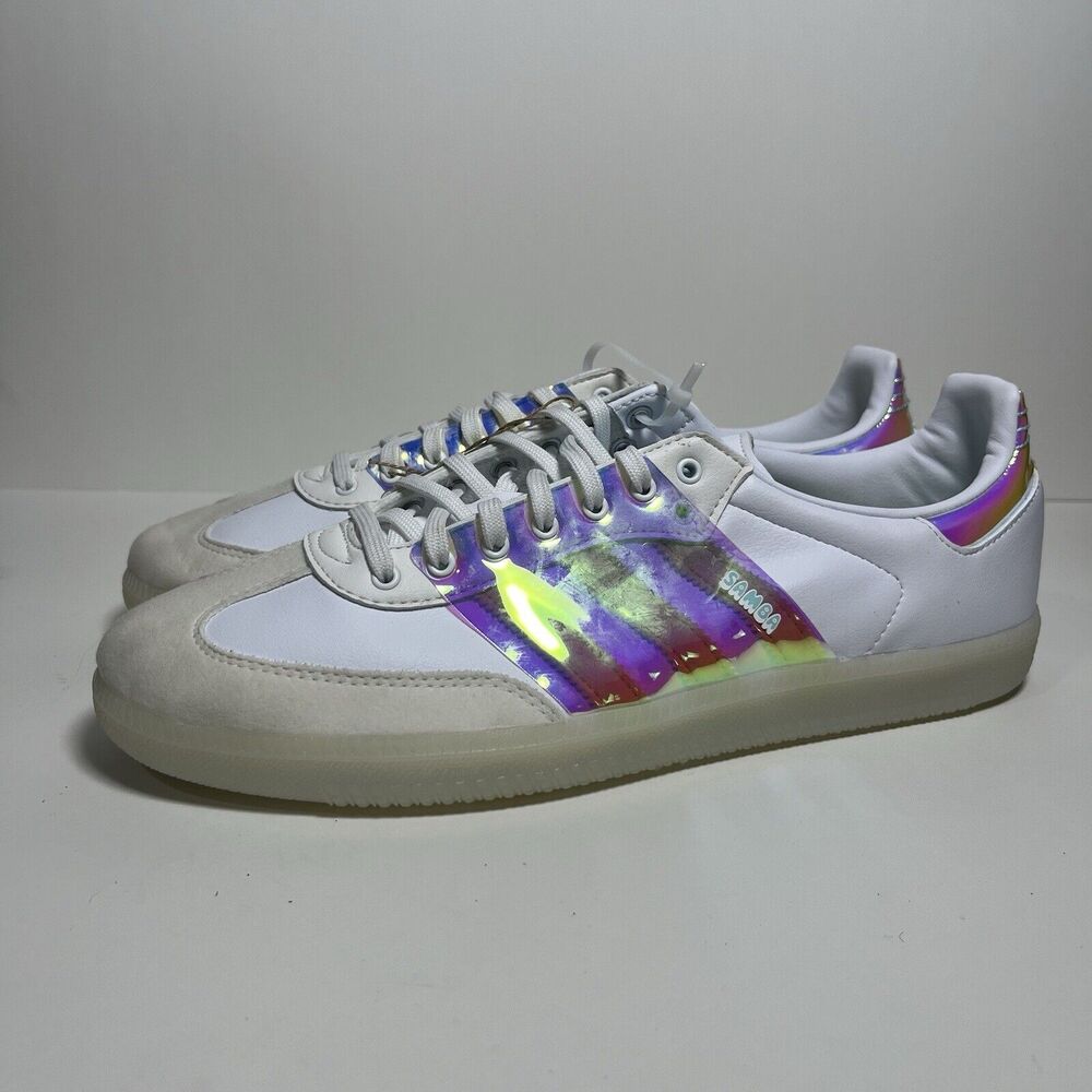 Size 10.5 - adidas Samba OG White Iridescent BRAND NEW🧊